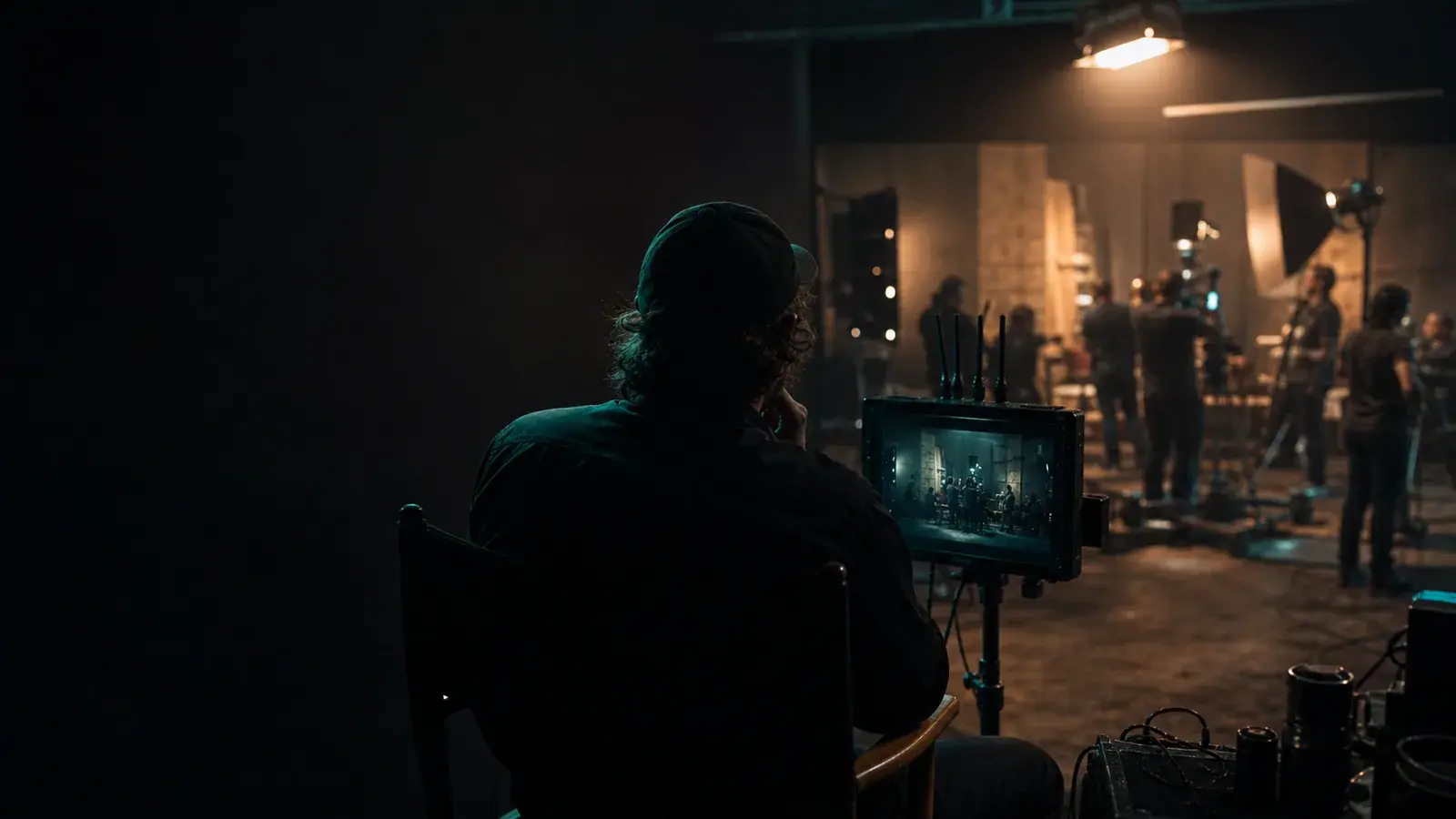 Creative team collaborating on a production