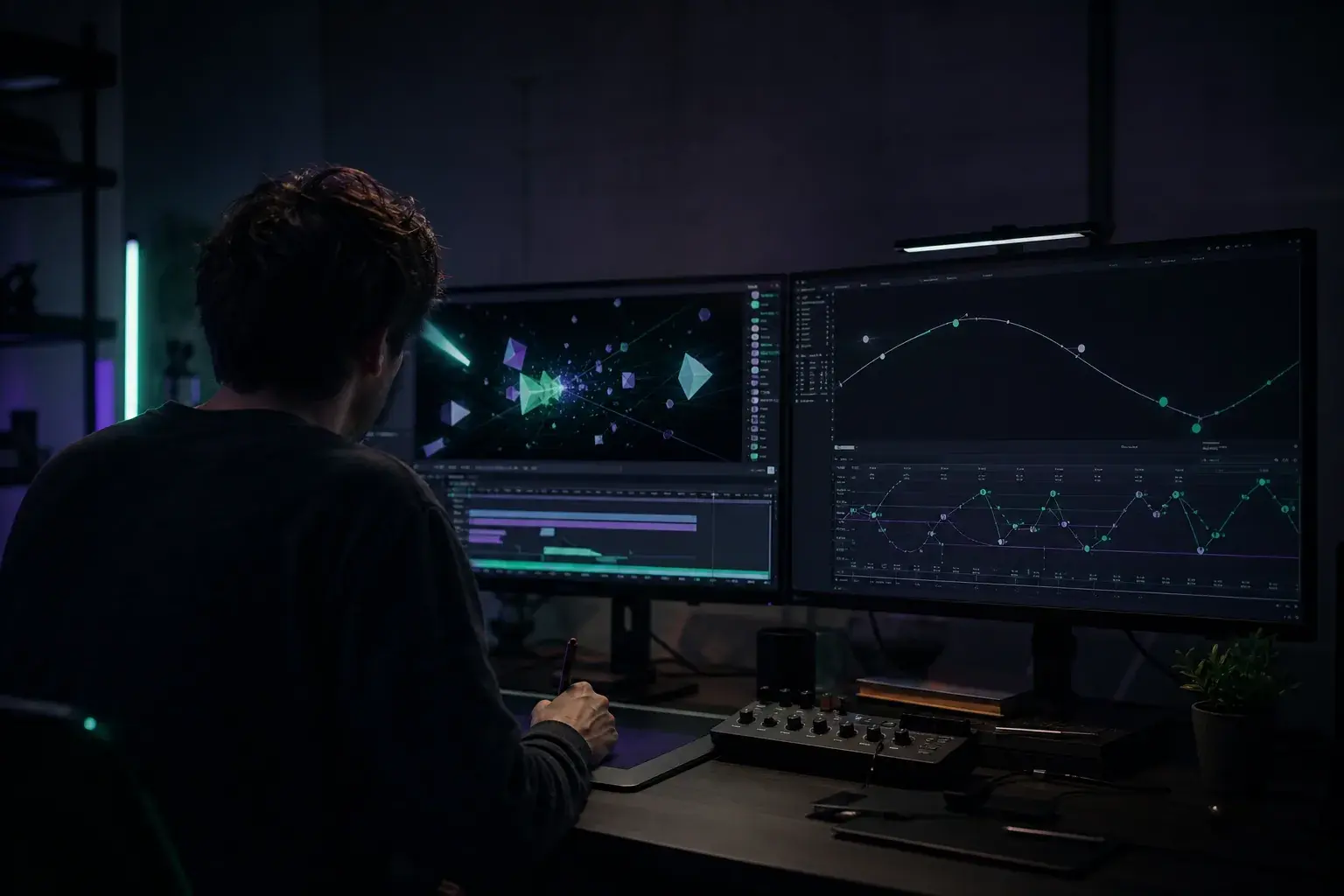Creative post-production workspace